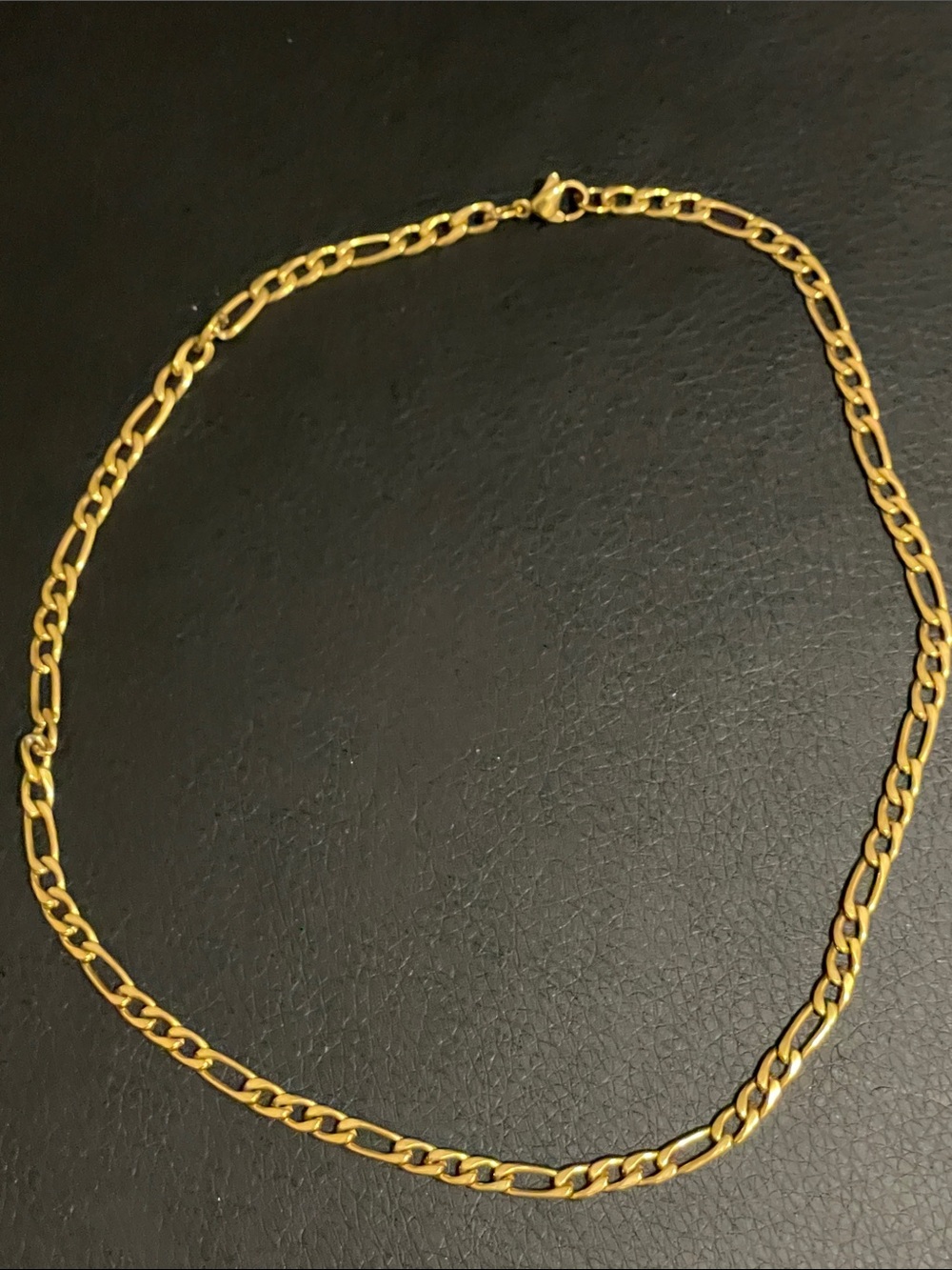 Gold Figaro Chain Necklace - Women's Jewelry